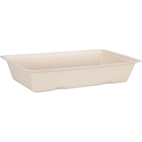 Depa Bak, Bagasse (suikerrietpulp), A14, snackbak, 190x118x36mm, naturel
