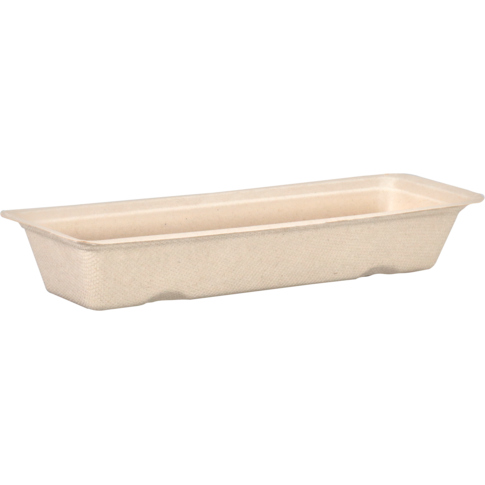 Depa Bak, Bagasse (suikerrietpulp), A16, snackbak, 200x72x32mm, naturel