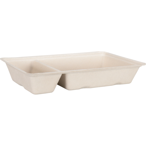 Depa Bak, Bagasse (suikerrietpulp), A20, snackbak, 205x120x36mm, naturel