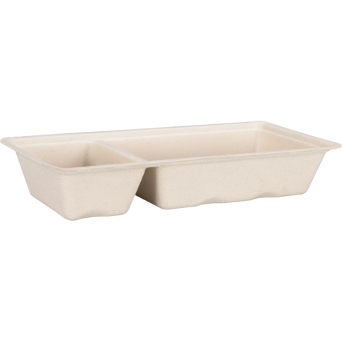Depa Bak, Bagasse (suikerrietpulp), A22, snackbak, 203x95x30mm, naturel