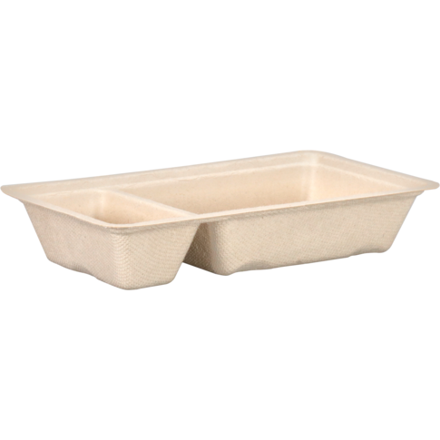 Depa Bak, Bagasse (suikerrietpulp), A23, snackbak, 170x95x30mm, naturel
