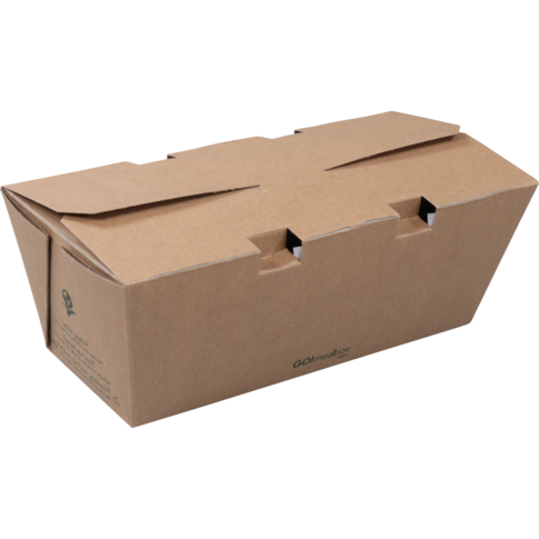 Fonkels Go!Mealbox, 1200ml, 21x10x7.5cm, karton, bruin