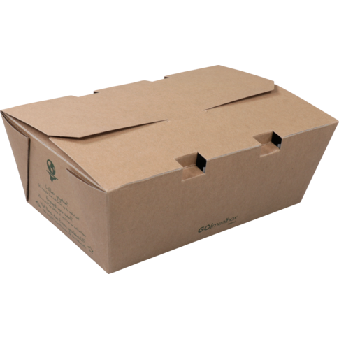 Fonkels Go!Mealbox, 1800ml, 21x14x7.5cm, karton, bruin