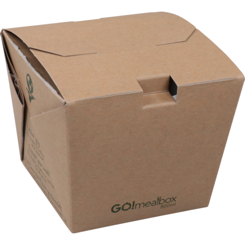 Fonkels Go!Mealbox, 800ml, 8.5x8.5x8.6cm, karton, bruin