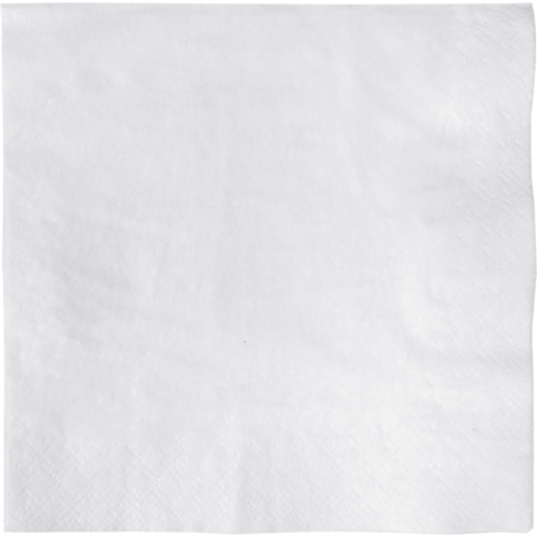 Servet, 1/4 vouw, 2-laags, 33x33cm, cellulose, wit