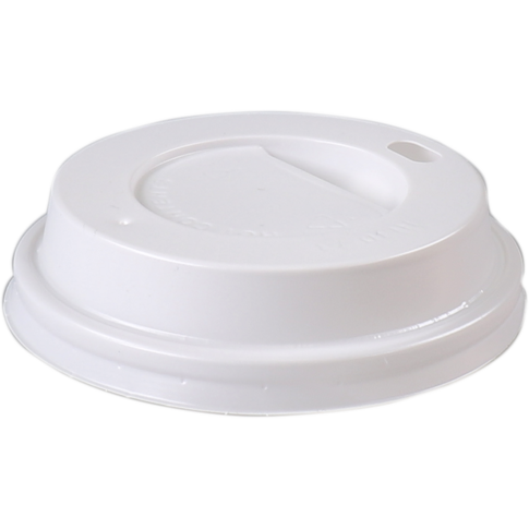 Deksel, PS, met drinkgat, Ø73mm, wit