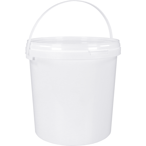 Emmer, PP, 263mm, ∅270mm, rond, 10l, wit