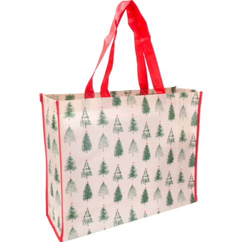 Shopper, Kerstmis, PP, Kerstboompjes, 45x 15x36cm, 