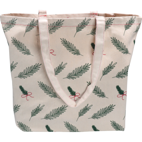 Shopper, Kerstmis, Canvas, Kersttakjes en strikjes, 45x 15x36cm, 