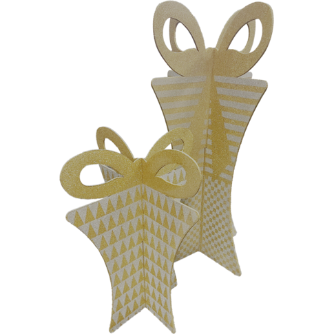 Decoratiecadeautje, 50x40cm, PE, zilver