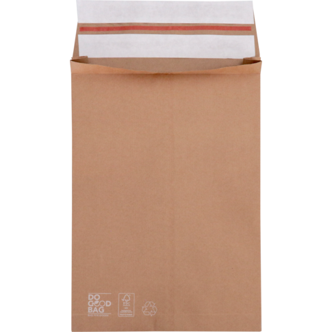 Envelop, verzendzak, 350x250mm, papier, bruin