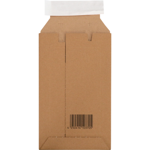 SendProof® Envelop, verzendenvelop, 250x150mm, DVD, strip, golfkarton, bruin