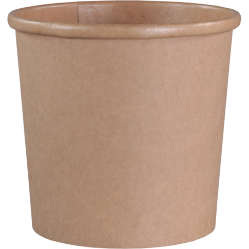 Soepbeker to go, Kraftpapier + PE, 300ml, 12oz, 86mm, bruin
