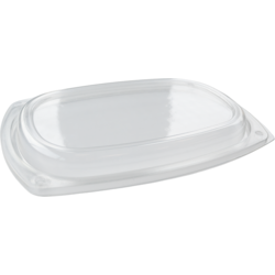 Deksel, cateringschaal, Gerecycled PET, 295x190x transparant