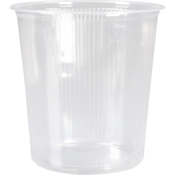 Bak, PP, 500ml, Ø101mm, 103mm, transparant