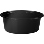 Cup, 80ml, Ø 75mm, gerecycled PET, zwart