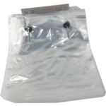 Zak, Beugelzak, LDPE, 28x44cm, 25my, Heel brood, transparant