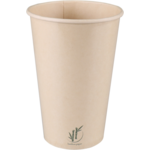 Depa, Milkshakebeker, Bamboepapier + PE, 400ml, 16oz, Ø90mm, lichtbruin
