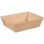 Depa Bak, Ersatzpapier, A7, Golfpapieren snacklijn, snackbak, 86x65x30mm, bruin