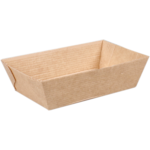 Depa Bak, Ersatzpapier, A9, Golfpapieren snacklijn, snackbak, 110x66x35mm, bruin