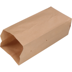 Zak, Snackzak, Ersatzpapier, Nr. 25, 0,5 pond, 10.5/ 4,25x27cm, bruin