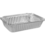 Bak, Aluminium, 890ml, opstaande rand, 207x141x37mm, zilver