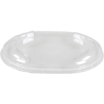 Deksel, PET, ovaal, 143x112x16mm, transparant
