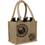 Tas, Mon voyage, Jute, reusable, 21x14x18cm, fleszak, bruin