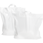 Tas, LDPE, 46x 5x52cm, lusdraagtas, wit