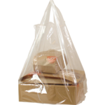 Tas, LDPE, 30x 10x60cm, hemddraagtas, transparant