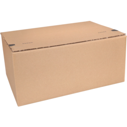 SendProof® Postpakketdoos, A4, golfkarton, 304x216x220mm, hoogte verstelbaar, zelfklevende strip, bruin