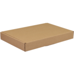 SendProof® Verzenddoos, A5, golfkarton, 220x155x28mm, met klep, enkele golf, bruin