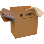  Verhuisdoos, golfkarton, 485x320x355mm, dubbele bodem, dubbele golf, bruin