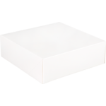  Gebaksdoos, karton, 25x25x8cm, wit