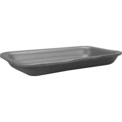 Schaal, tainer, ePS, rechthoekig, 183x103x19mm, grijs