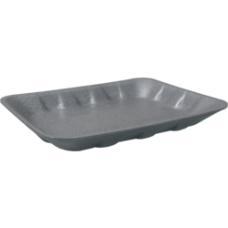 Schaal, tainer, ePS, s3-25, rechthoekig, 225x175x25mm, grijs