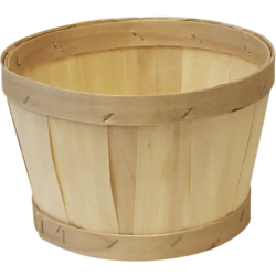 Mand, hout, Ø23.5cm, 14.5cm, rond, naturel