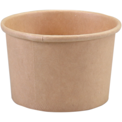Cup, sauscup, 45ml, 1oz, Ø 62mm, 30mm, karton + PE, bruin