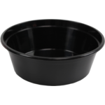 Bak, PP, 225ml, Ø119mm, kunststof cup, 39mm, zwart