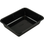 Bak, CPET, 1-vaks, menubak, 228x178x50mm, zwart