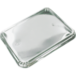 Deksel, menubak, Gerecycled PET, rechthoekig, 226x177x transparant