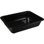 Bak, PP, 1-vaks, 1300ml, spuitgiet, menubak, 228x177x50mm, zwart