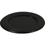 Depa Bord, Wave, reusable, rond, 1-vaks, pP, Ø18.5cm, zwart