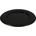 Depa Bord, Wave, reusable, rond, 1-vaks, pP, Ø24cm, zwart