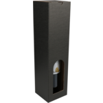  Flesdoos, Basic line, golfkarton, 1 fles, 88x87x350mm, zwart