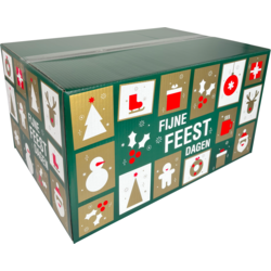  Kerstpakketdoos, Tegels, golfkarton, 55x39x30cm, Kerstmis, e, 