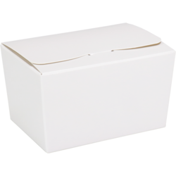 Ballotin, karton + PP, 150gr, 89x60x55mm, wit/goud