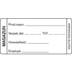 Label, papier, 35x75mm, wit