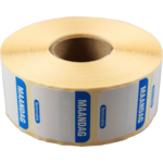 Label, Daglabel ma, papier, beschrijfbaar, 25x25mm, blauw