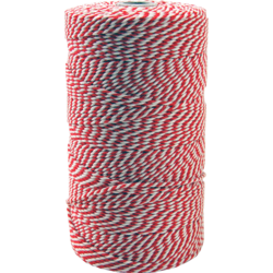 SendProof® Koord, 320m, katoen, rood/wit